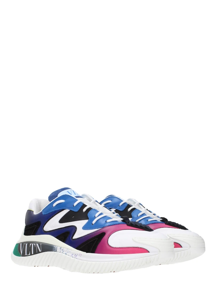 Multicolor Leather Athletic Sneakers alternative