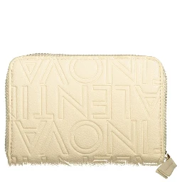 Beige Polyurethane Women's Wallet