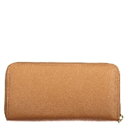 Brown Polyurethane Womens Wallet