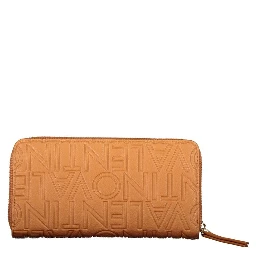 Brown Polyurethane Women's Wallet