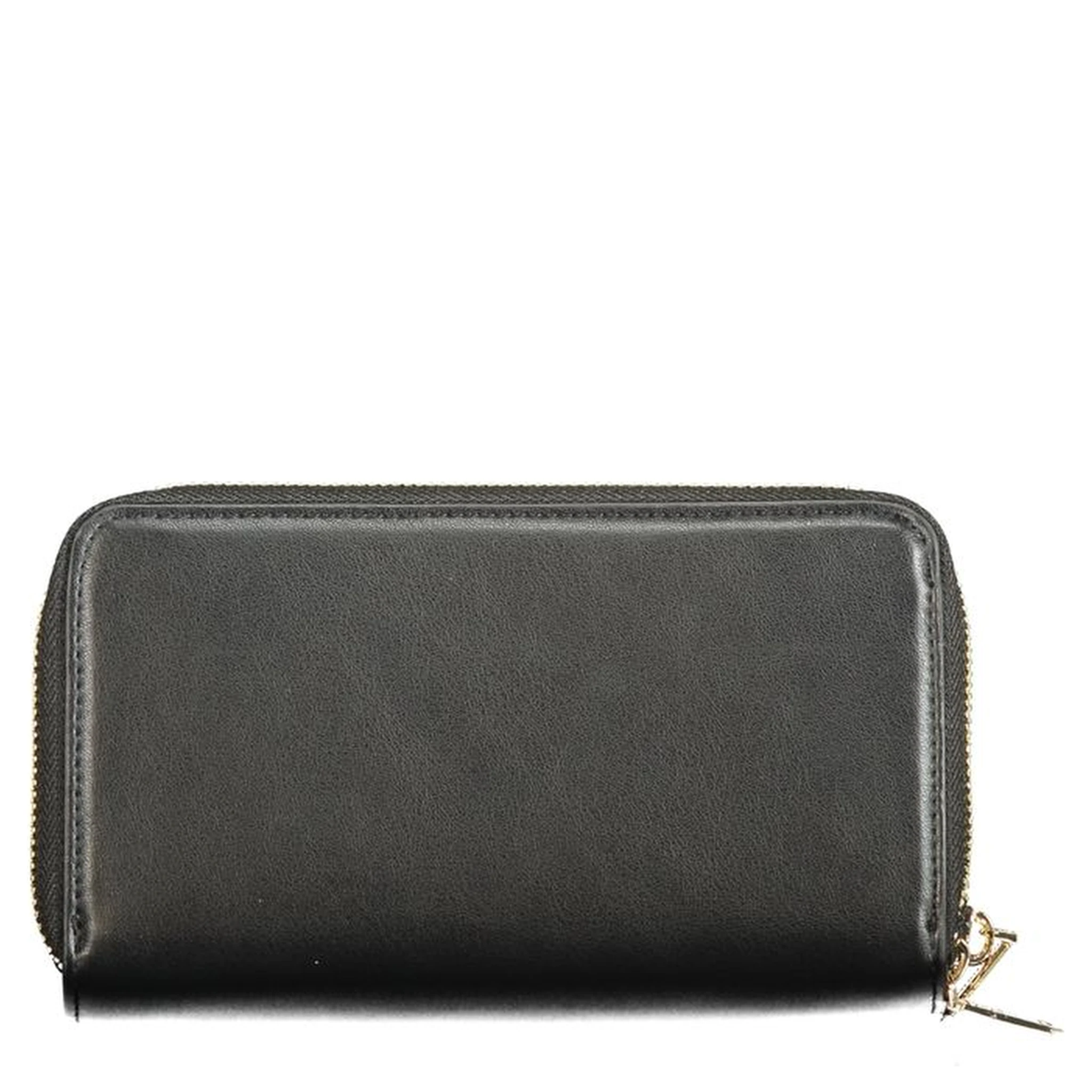 Black Polyurethane Women's Wallet