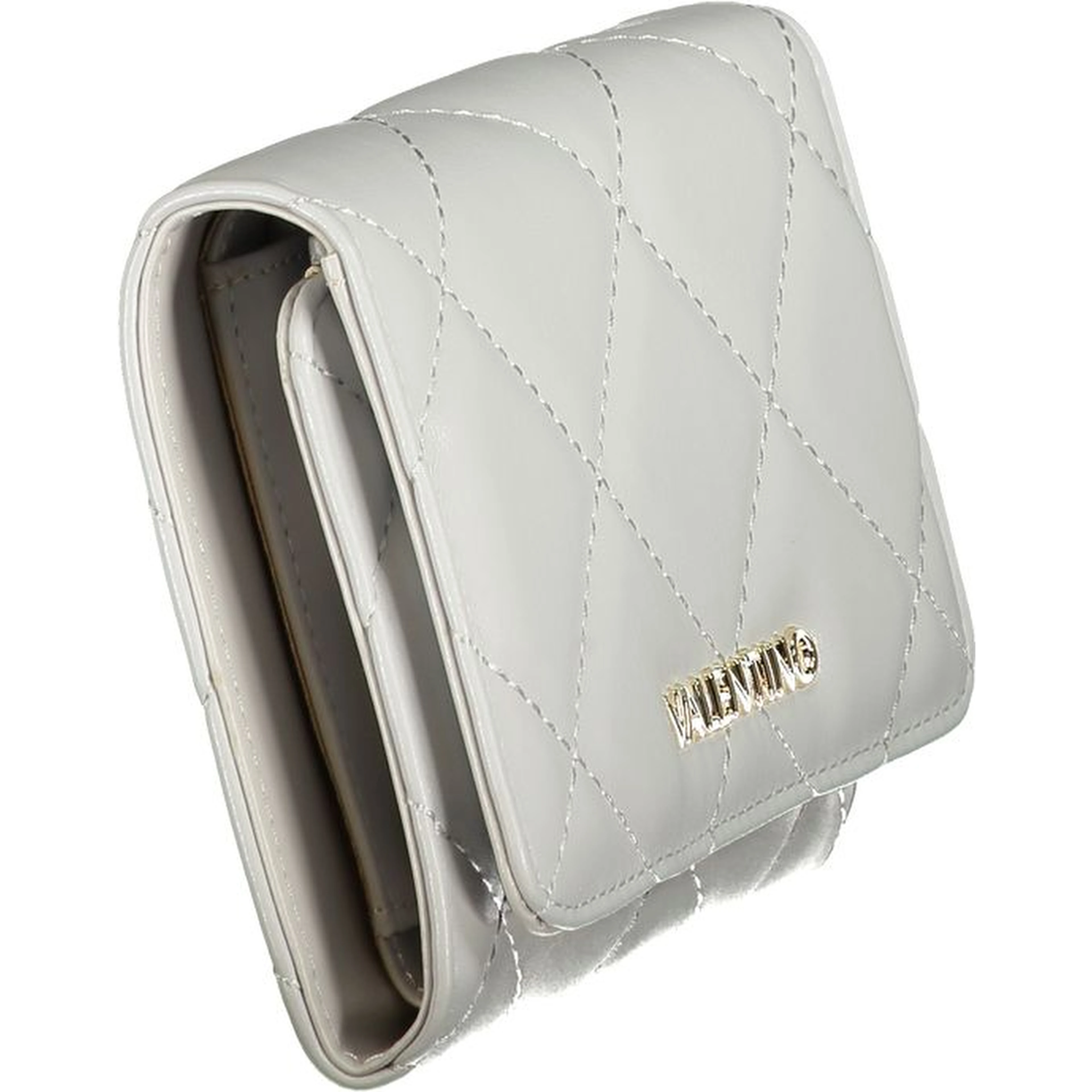 Gray Polyurethane Women's Wallet