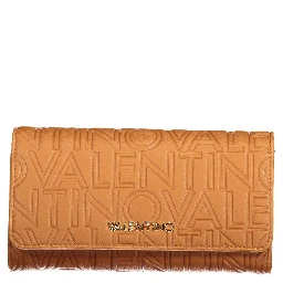 Brown Polyurethane Women's Wallet