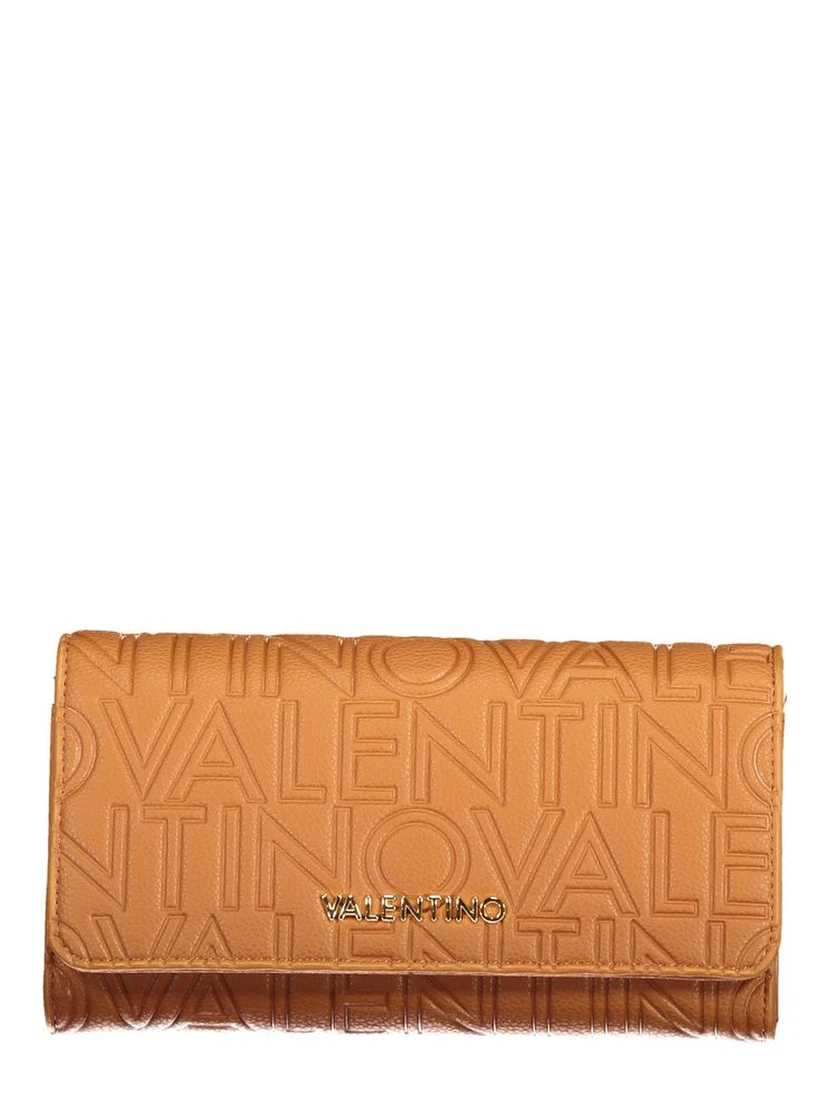 Brown Polyurethane Women's Wallet