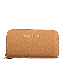 Brown Polyurethane Womens Wallet