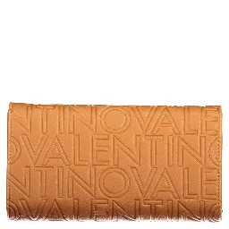 Brown Polyurethane Women's Wallet