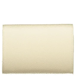 Beige Polyurethane Womens Wallet