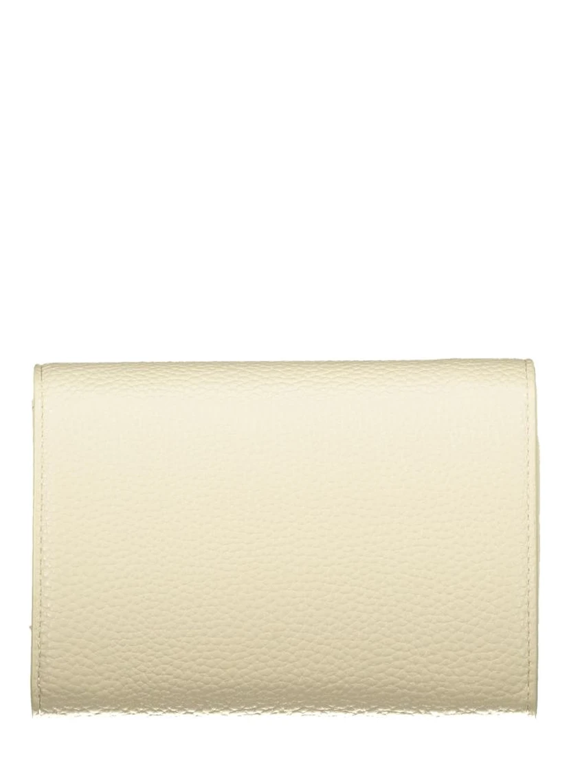 Beige Polyurethane Womens Wallet