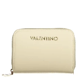 Beige Polyurethane Womens Wallet