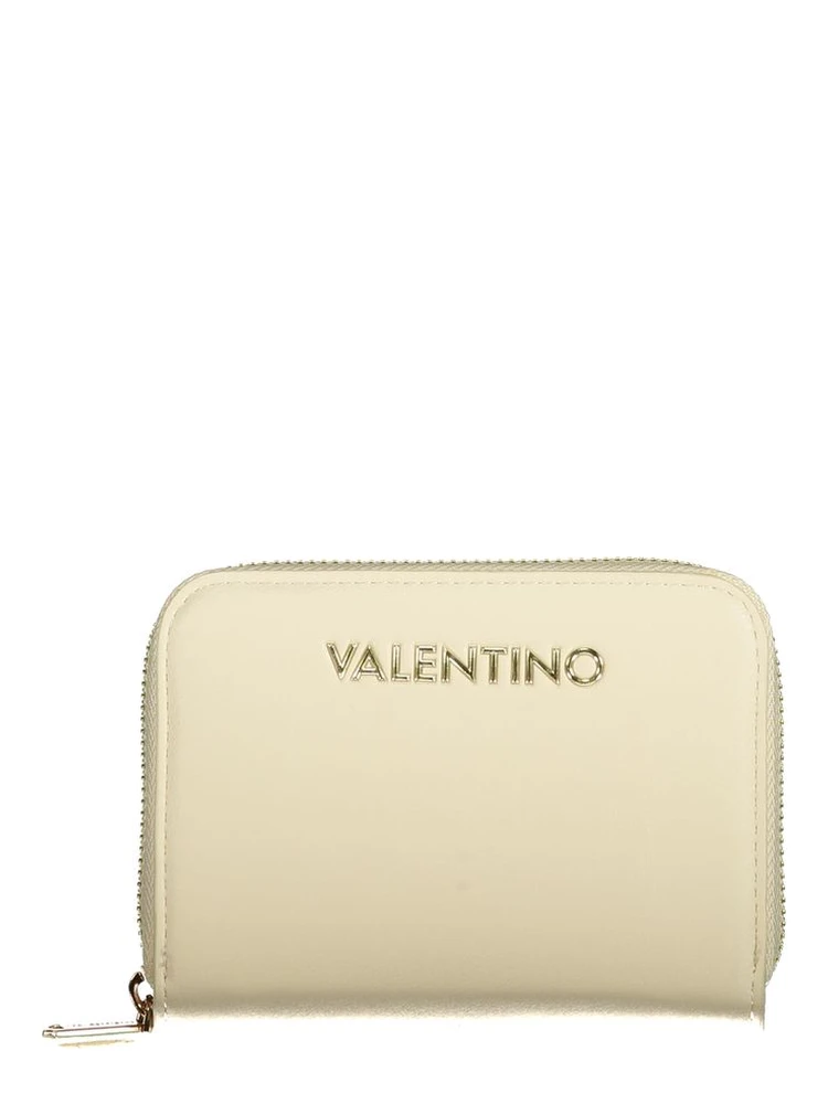 Beige Polyurethane Womens Wallet