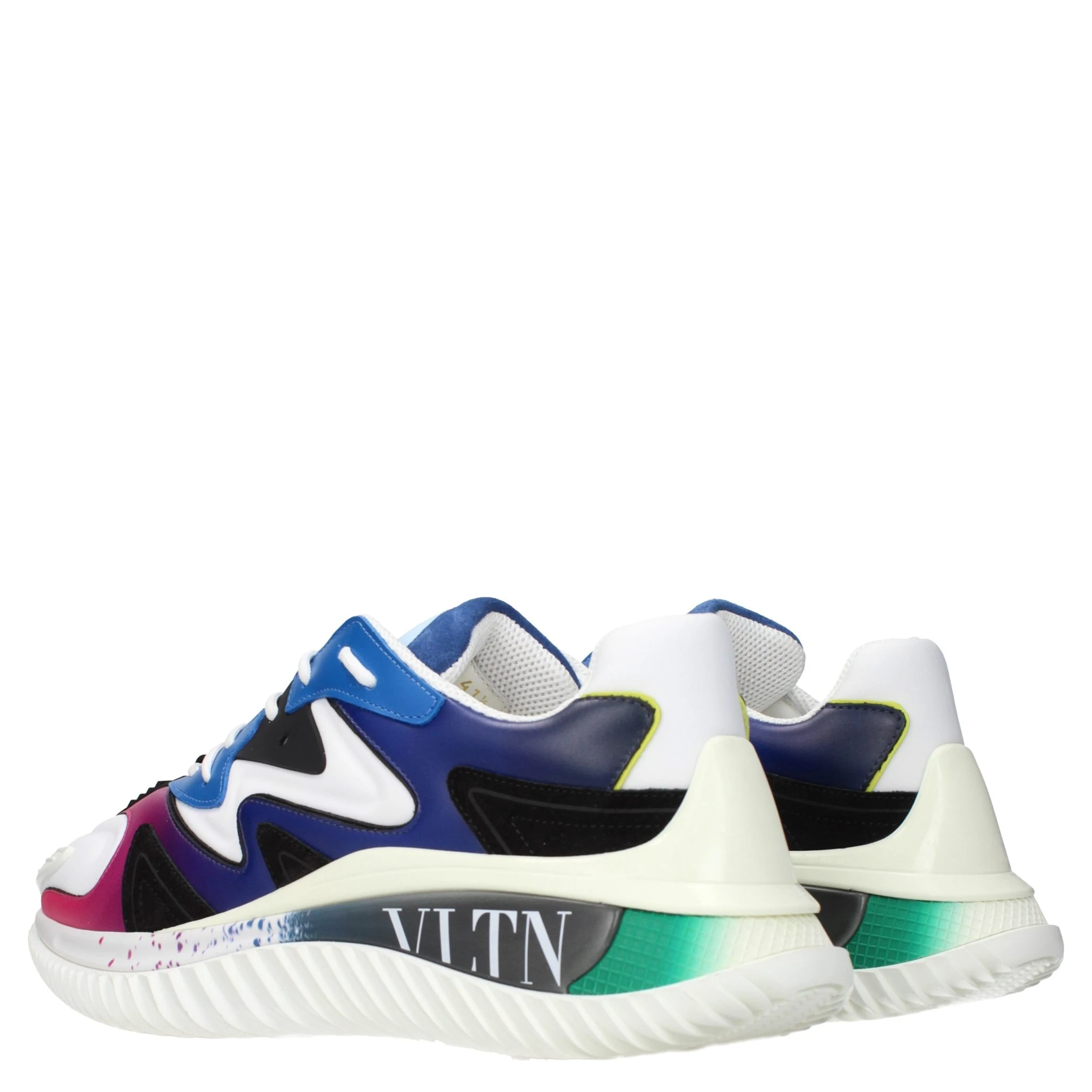 Multicolor Leather Athletic Sneakers