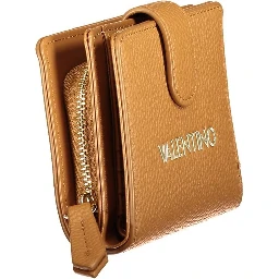 Brown Polyurethane Women Wallet