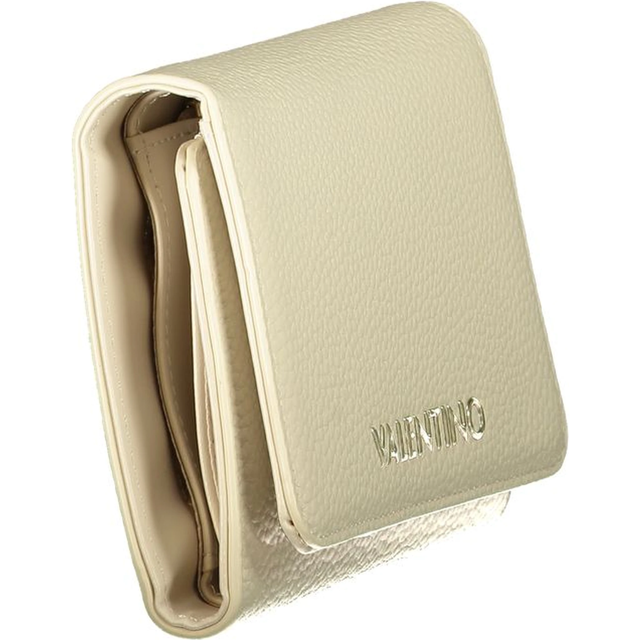 Beige Polyurethane Womens Wallet