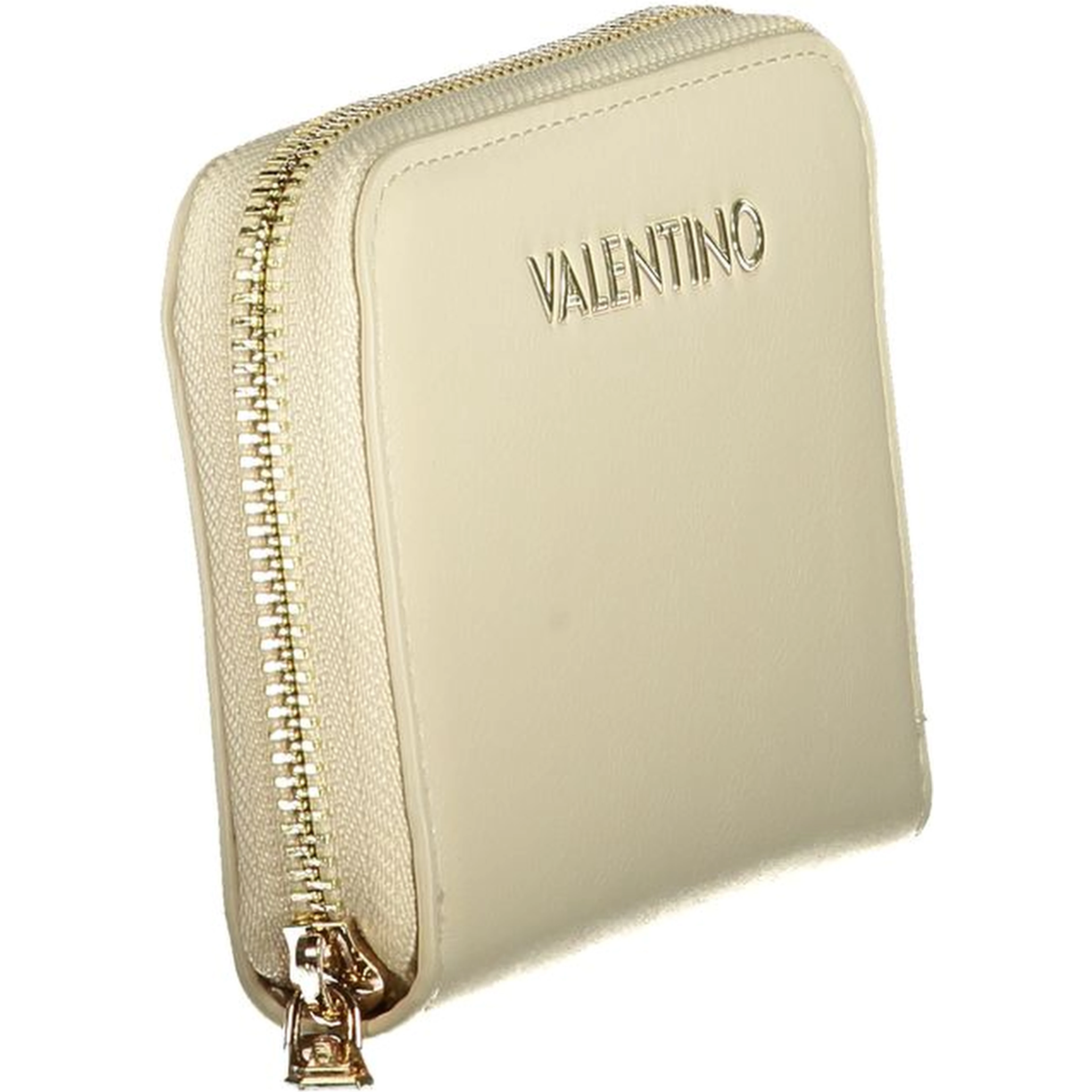 Beige Polyurethane Womens Wallet