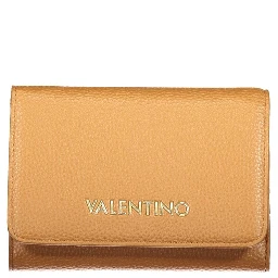 Brown Polyurethane Women's Wallet