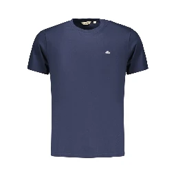 Blue Cotton Men's T-Shirt