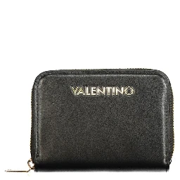 Black Polyurethane Women's Wallet