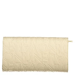 Beige Polyurethane Women Wallet
