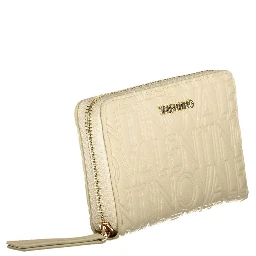 Beige Polyurethane Women Wallet