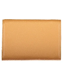 Brown Polyurethane Women's Wallet