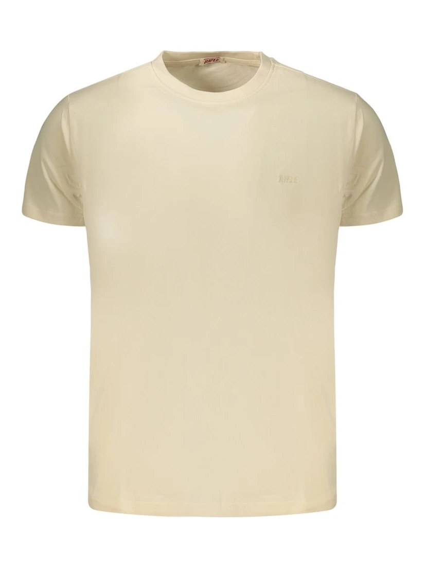 Beige Cotton Mens T-Shirt