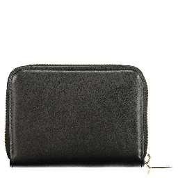 Black Polyurethane Women's Wallet