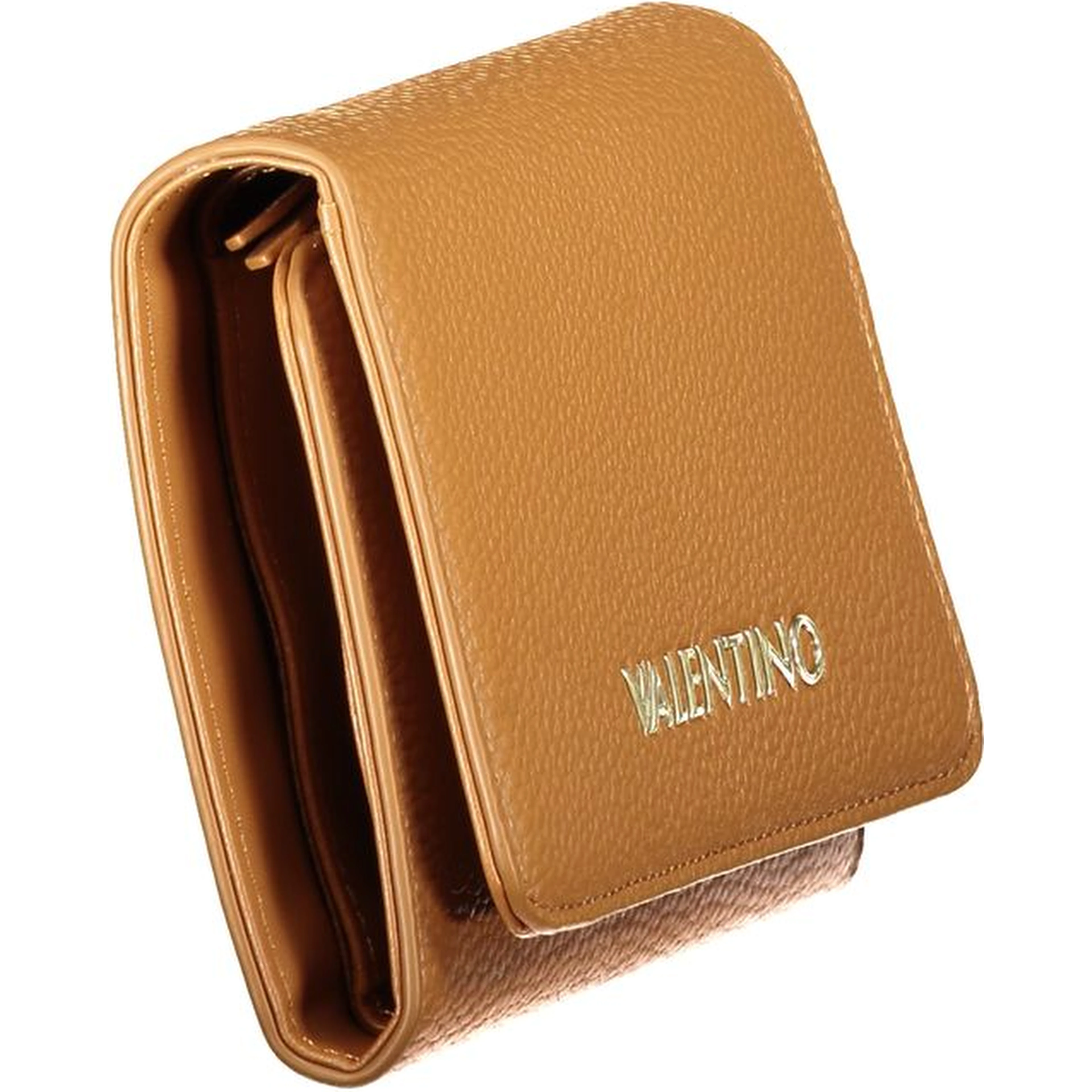 Brown Polyurethane Women's Wallet