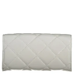 Gray Polyurethane Women's Wallet