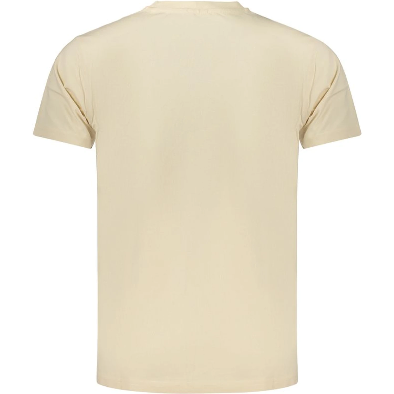 Beige Cotton Mens T-Shirt