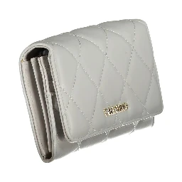 Gray Polyurethane Women's Wallet