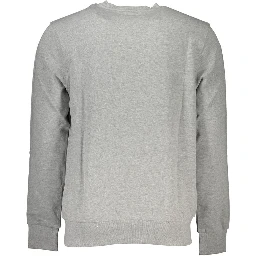 Gray Cotton Men's Sweatshirt