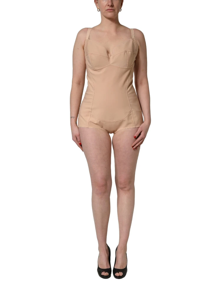 Nude Nylon Full Body Shaper Bodysuit Top alternative