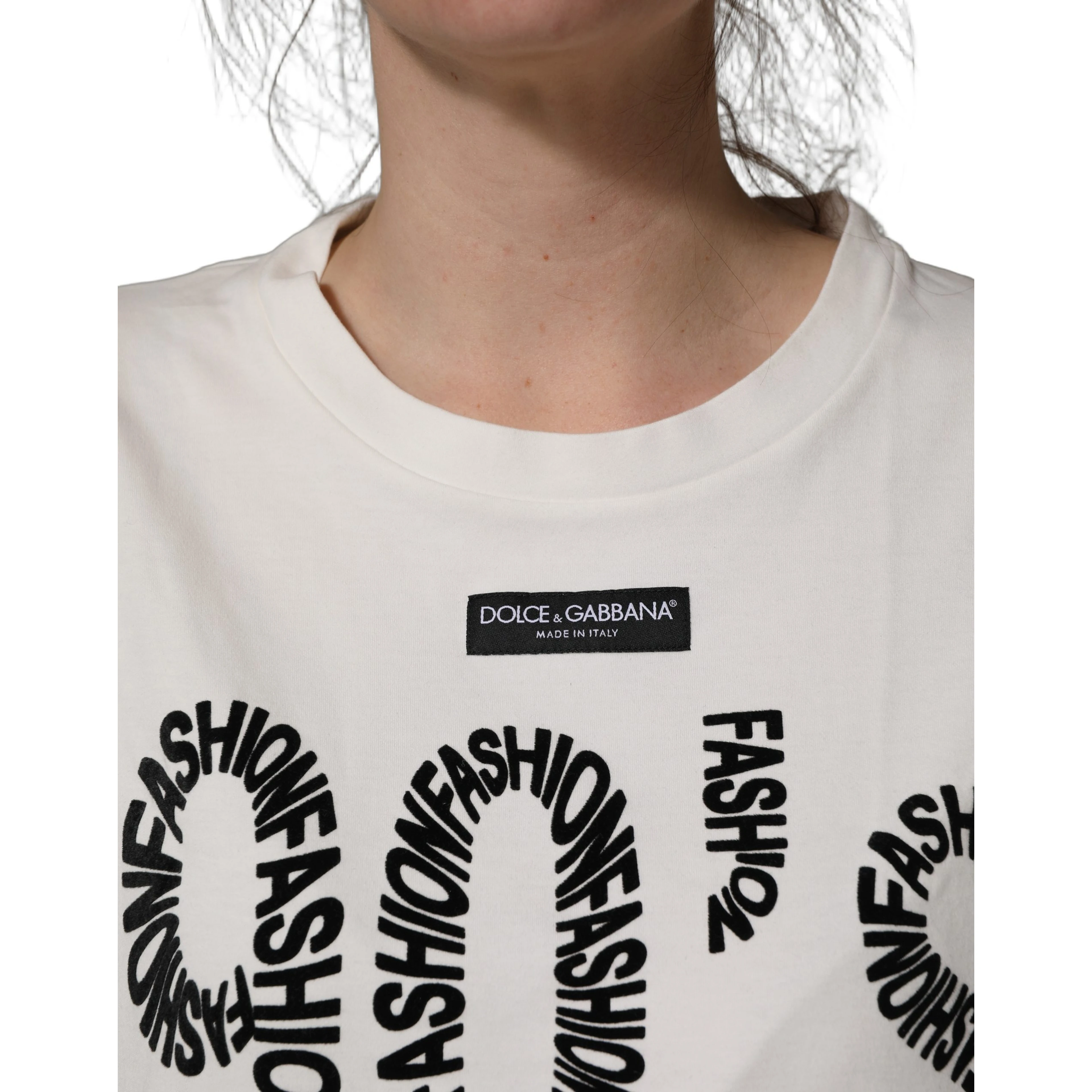 White Cotton Graphic Sleeveless Tank Top