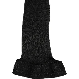 Black Sheer Nylon Thigh High Stockings Socks