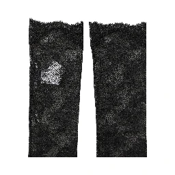 Black Floral Lace Nylon Stretch Knee Socks