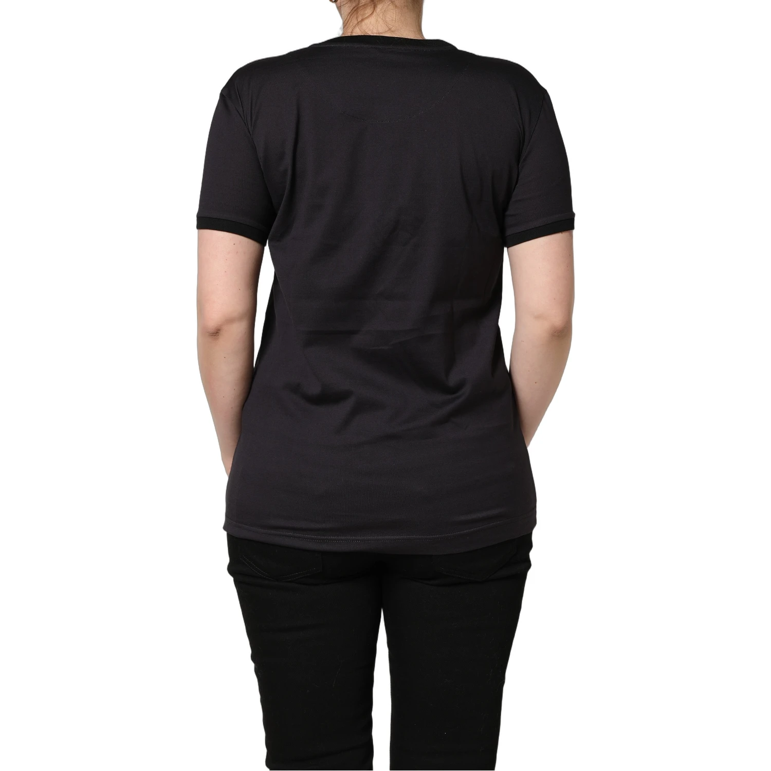 Black #IAMACHRISTMASTREE Print Cotton T-shirt