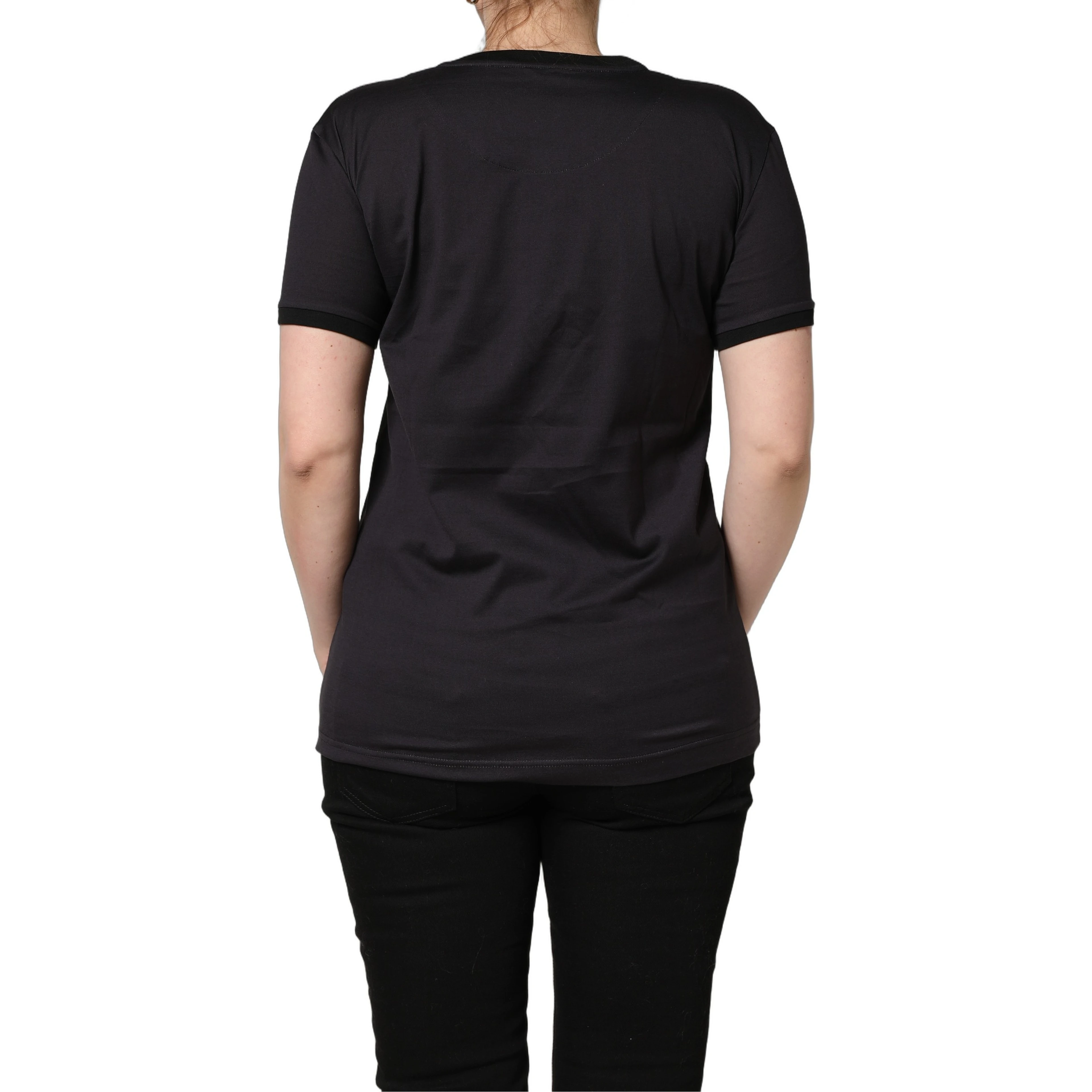 Black #IAMACHRISTMASTREE Print Cotton T-shirt