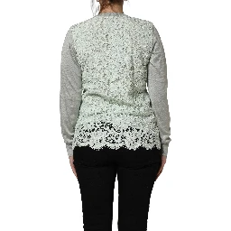 Green ButtonDown LongSleeve Cardigan Sweater
