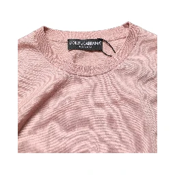 Pink Sleeveless Cashmere Knitted Tank Top