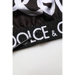 Black DG Love Yourself Sports Bra Cropped Top