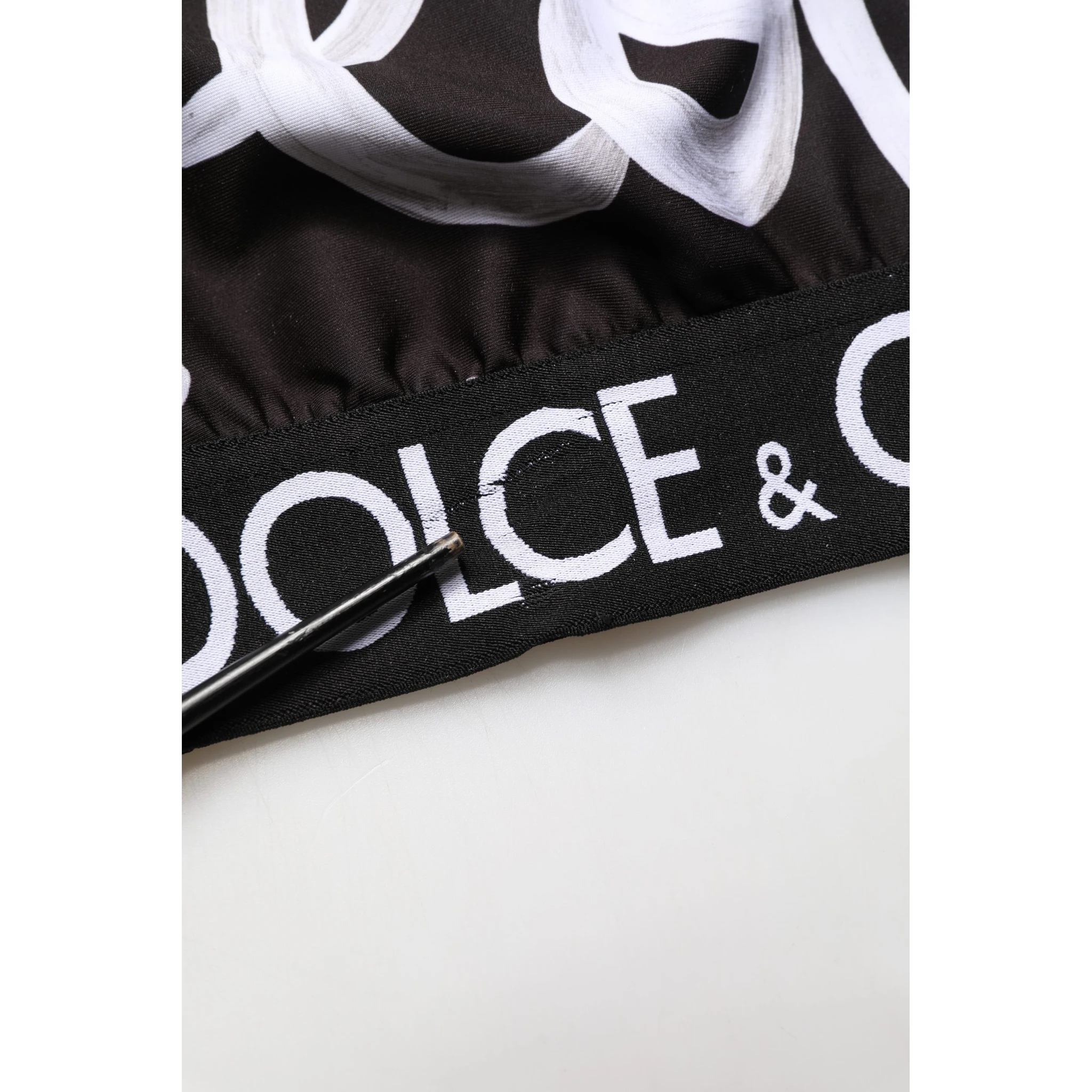Black DG Love Yourself Sports Bra Cropped Top