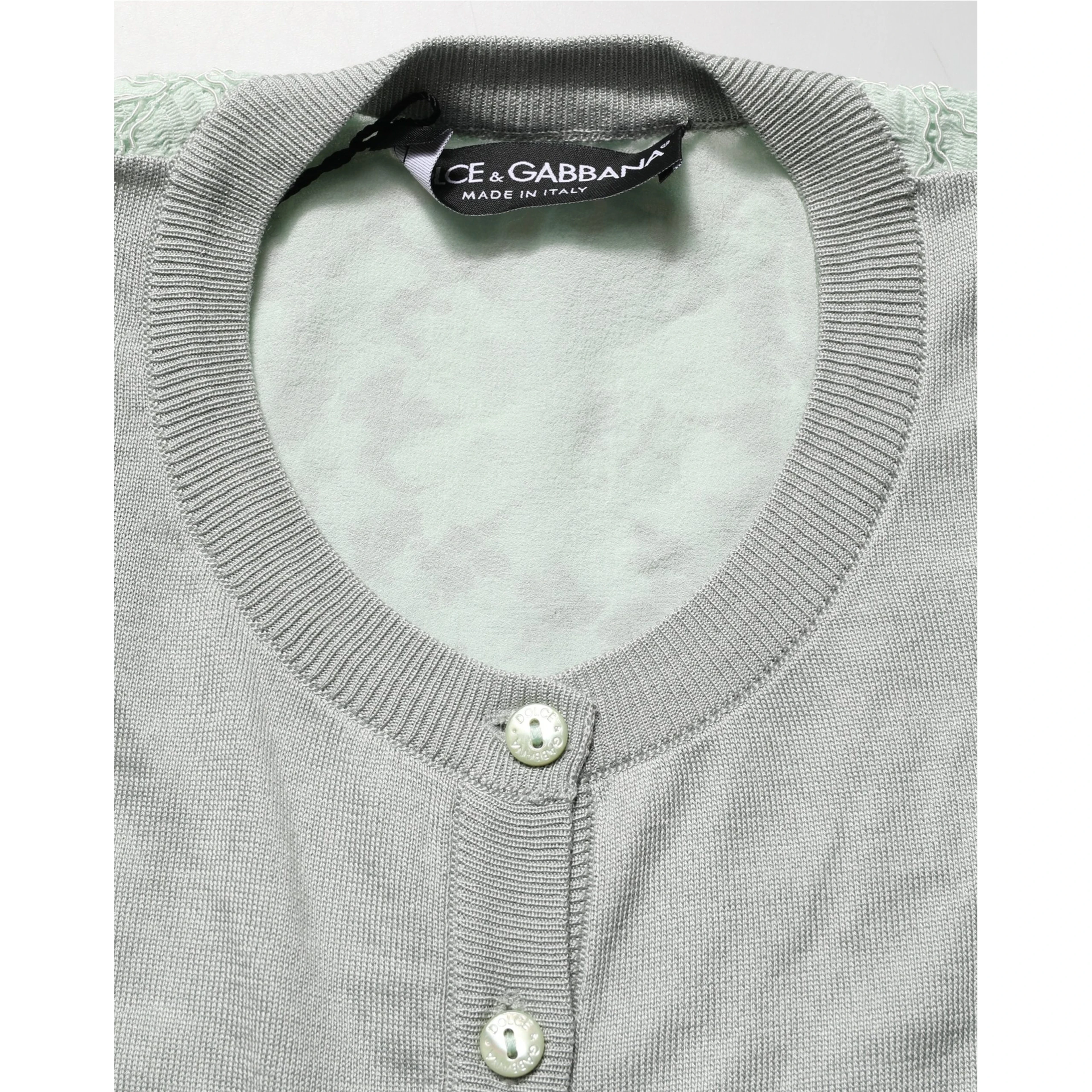Green ButtonDown LongSleeve Cardigan Sweater
