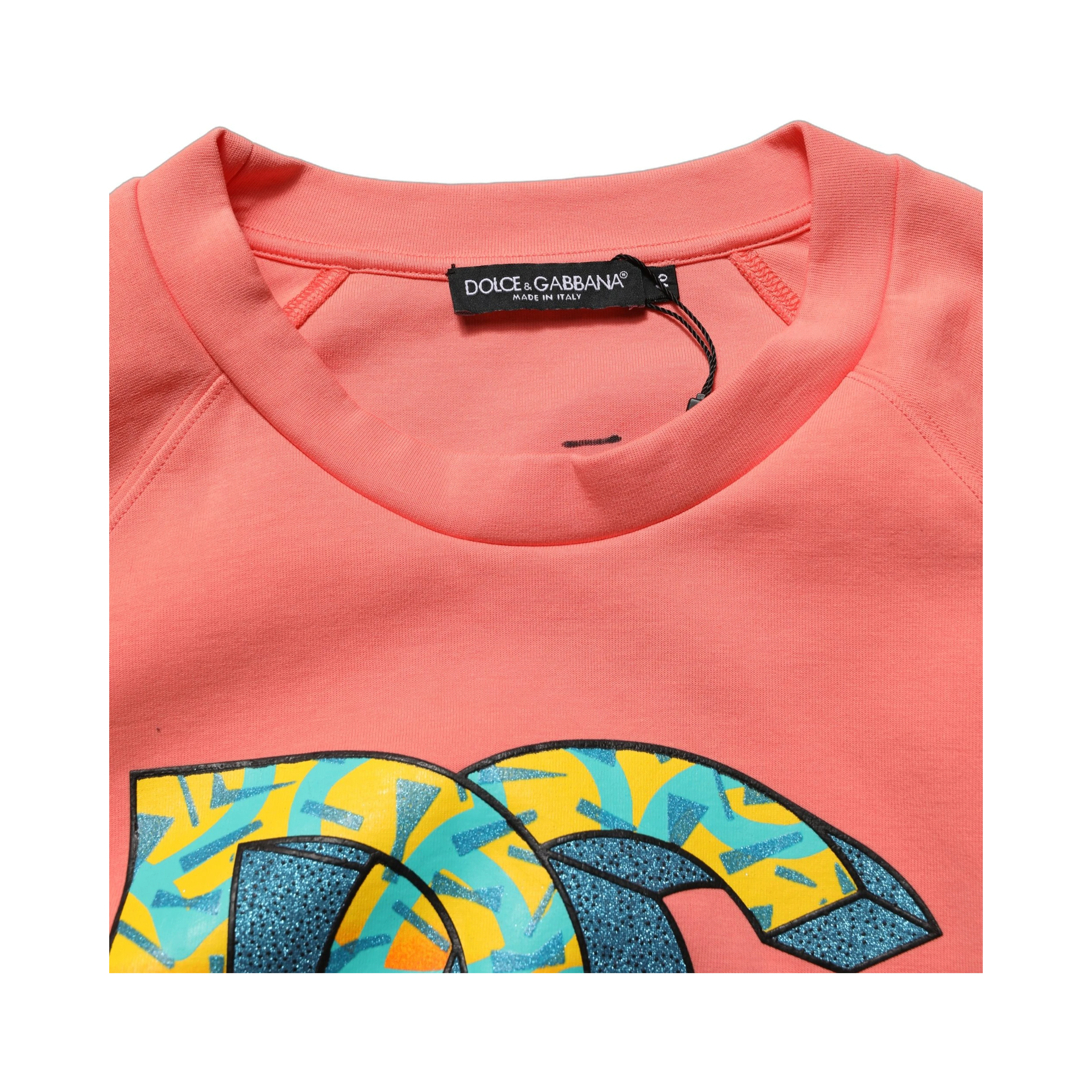 Pink Graphic Crew Neck Cropped Sweatshirt Sweater