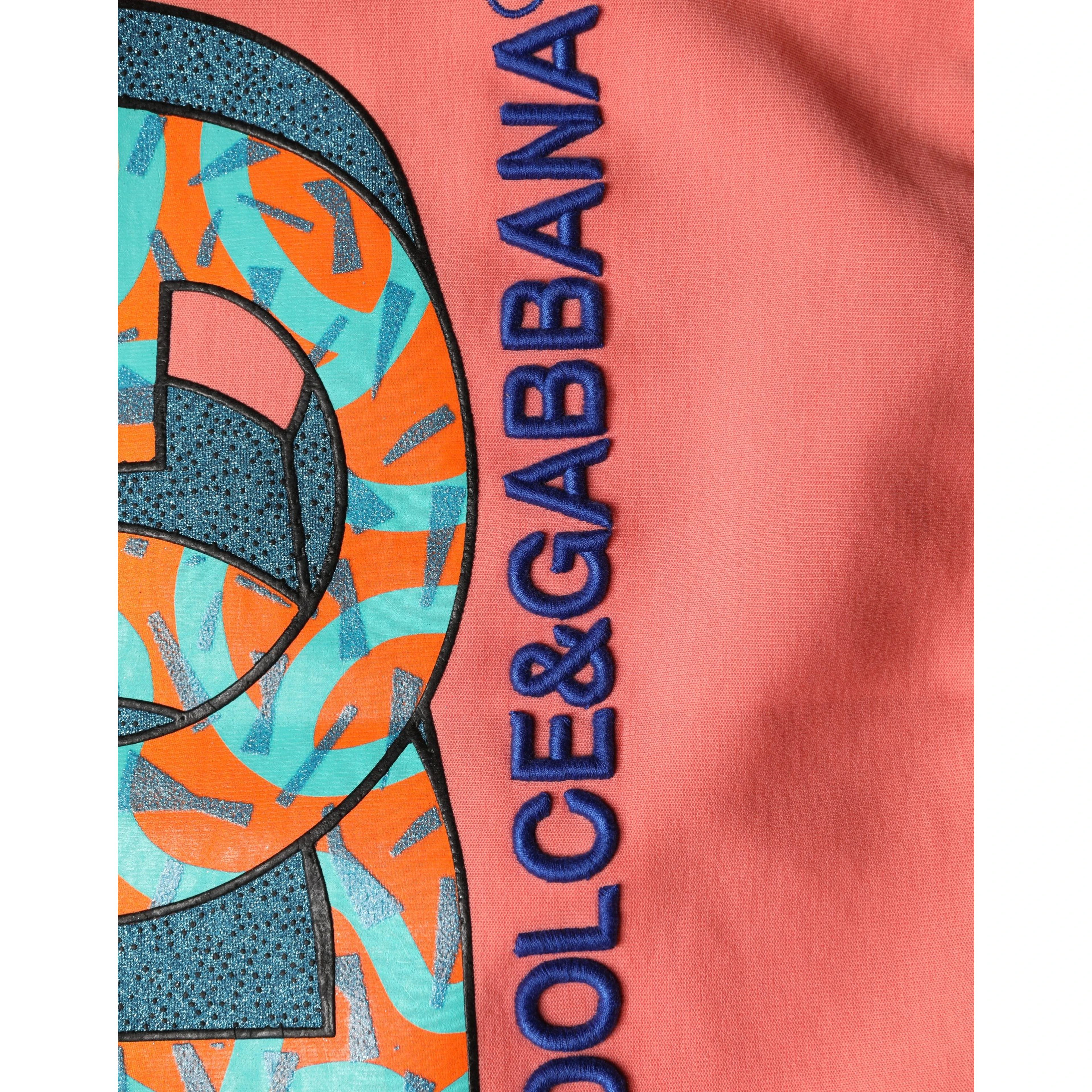 Pink Graphic Crew Neck Cropped Sweatshirt Sweater