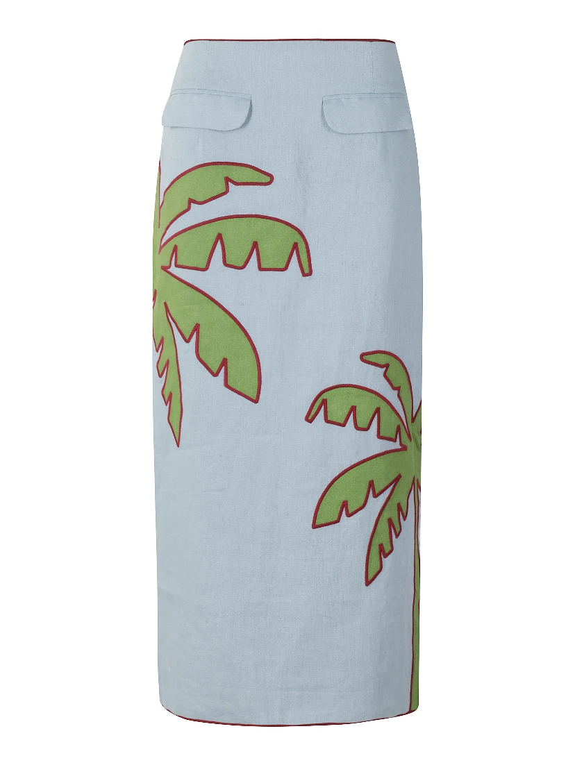 PALM TREE MAXI SKIRT