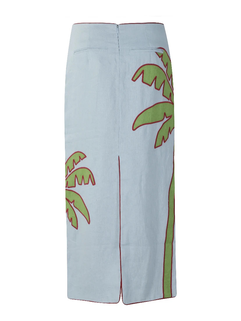 PALM TREE MAXI SKIRT