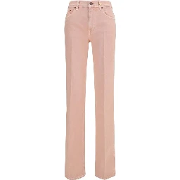Multicolor Cotton Straight-Leg Jeans