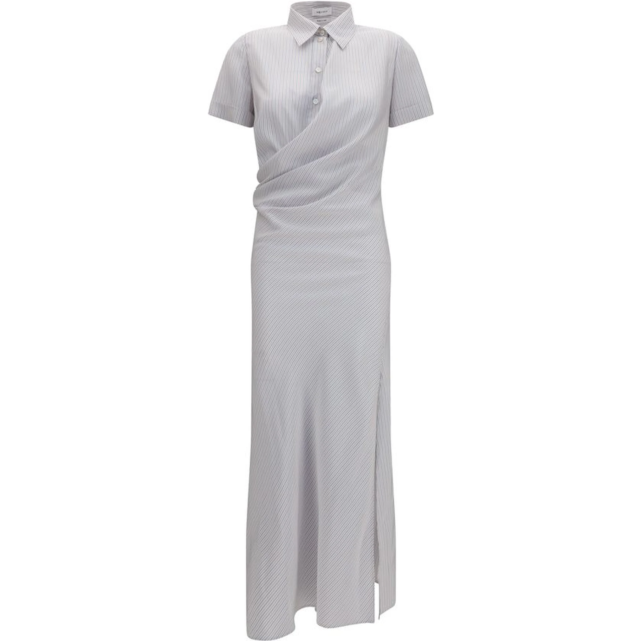 Multicolor Silk Casual Dress