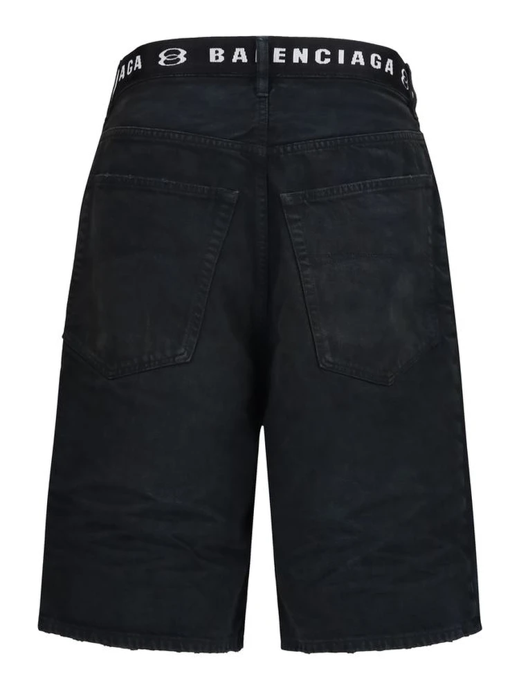 Black Cotton Bermuda Shorts alternative