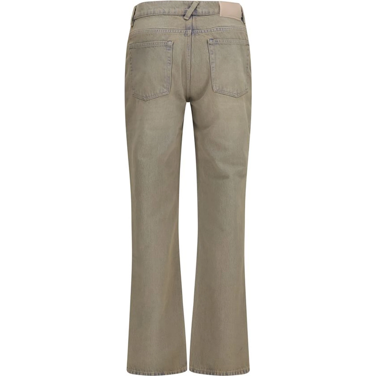 Bicolor Cotton Bootcut Jeans